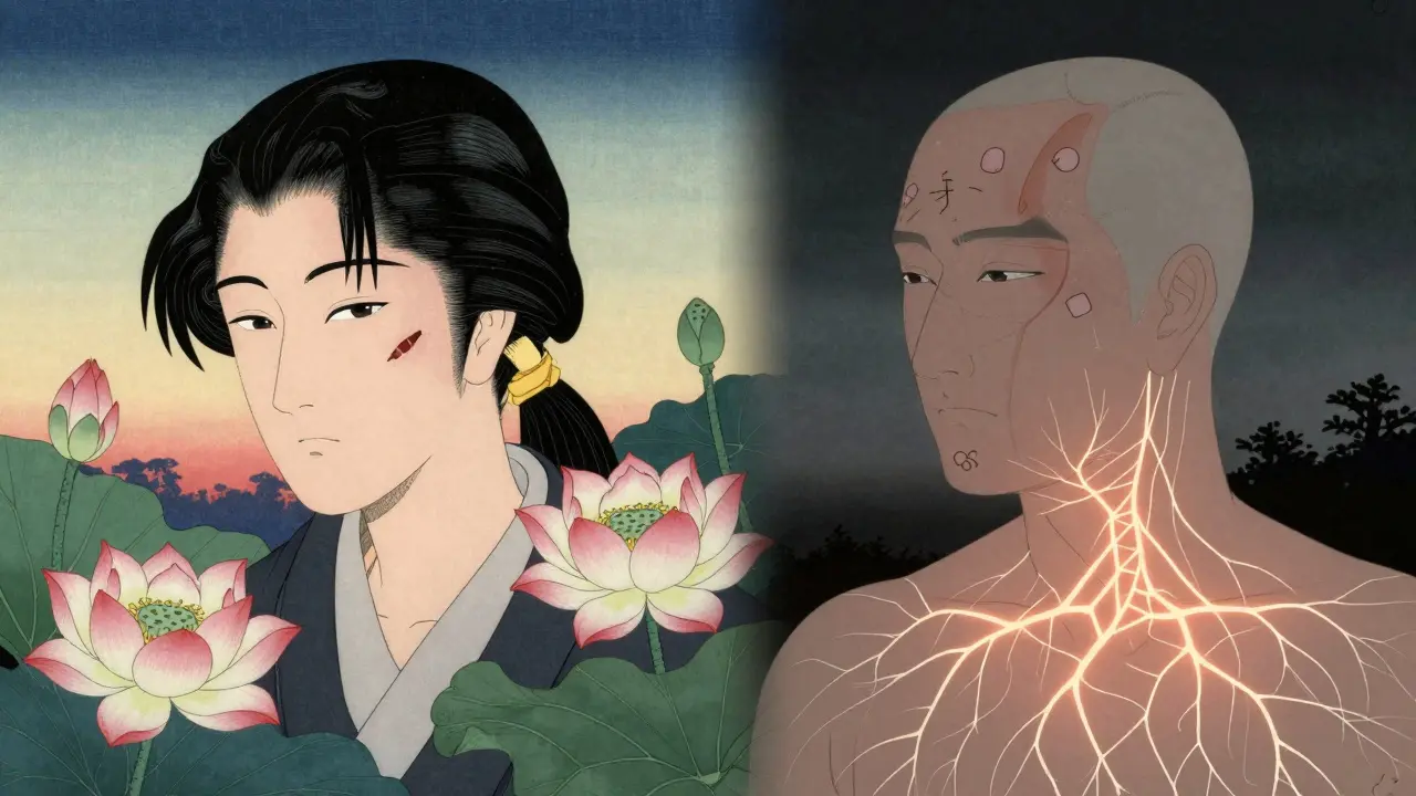 To figurer side om side: en med en liten skade, en med utbredt skade.