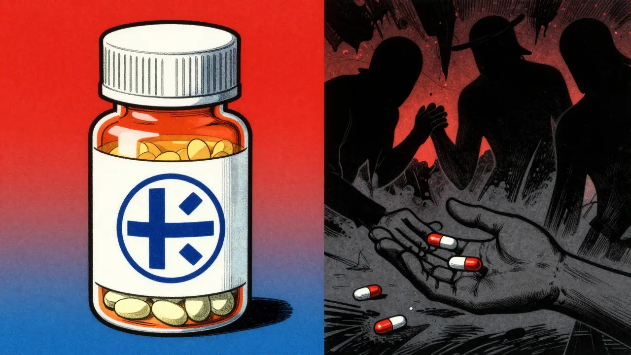Kontrast mellom trygg norsk apotek og farlige falske medisiner